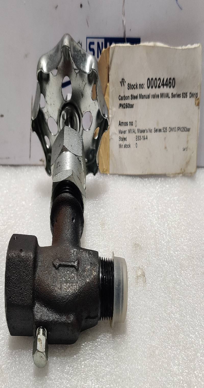 Carbon Steel Manual Valve MIVAL Series 525 DN10/PN250Bar