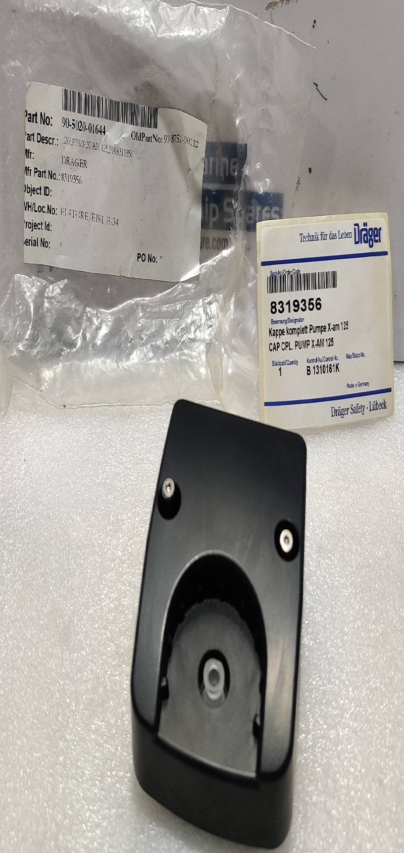 Drager 8319356 Pump Cap X-AM 125 90-5020-01644