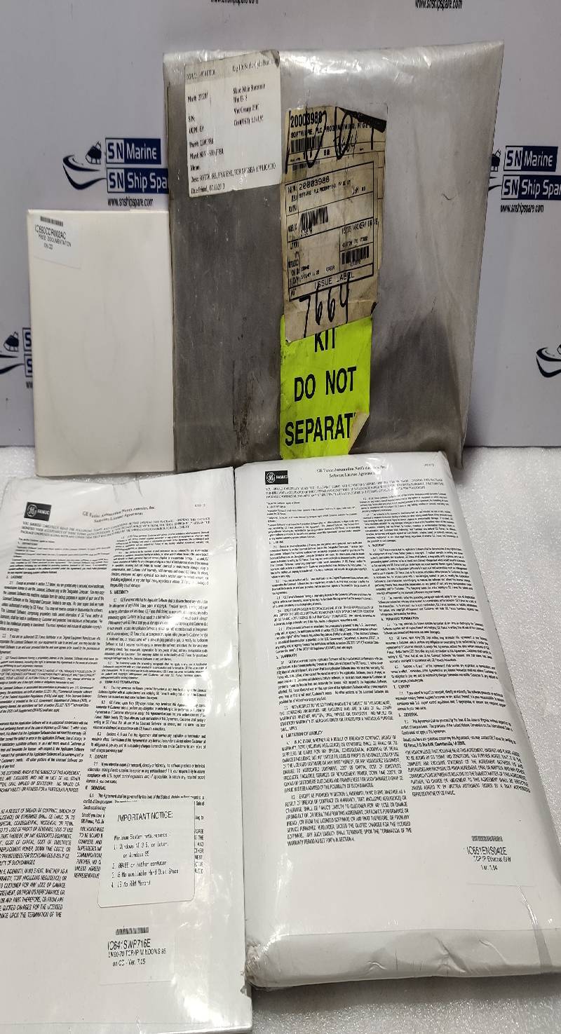 GE Fanuc GFJ-317D Hygiene Software VER. 1.04 NOV 20003988