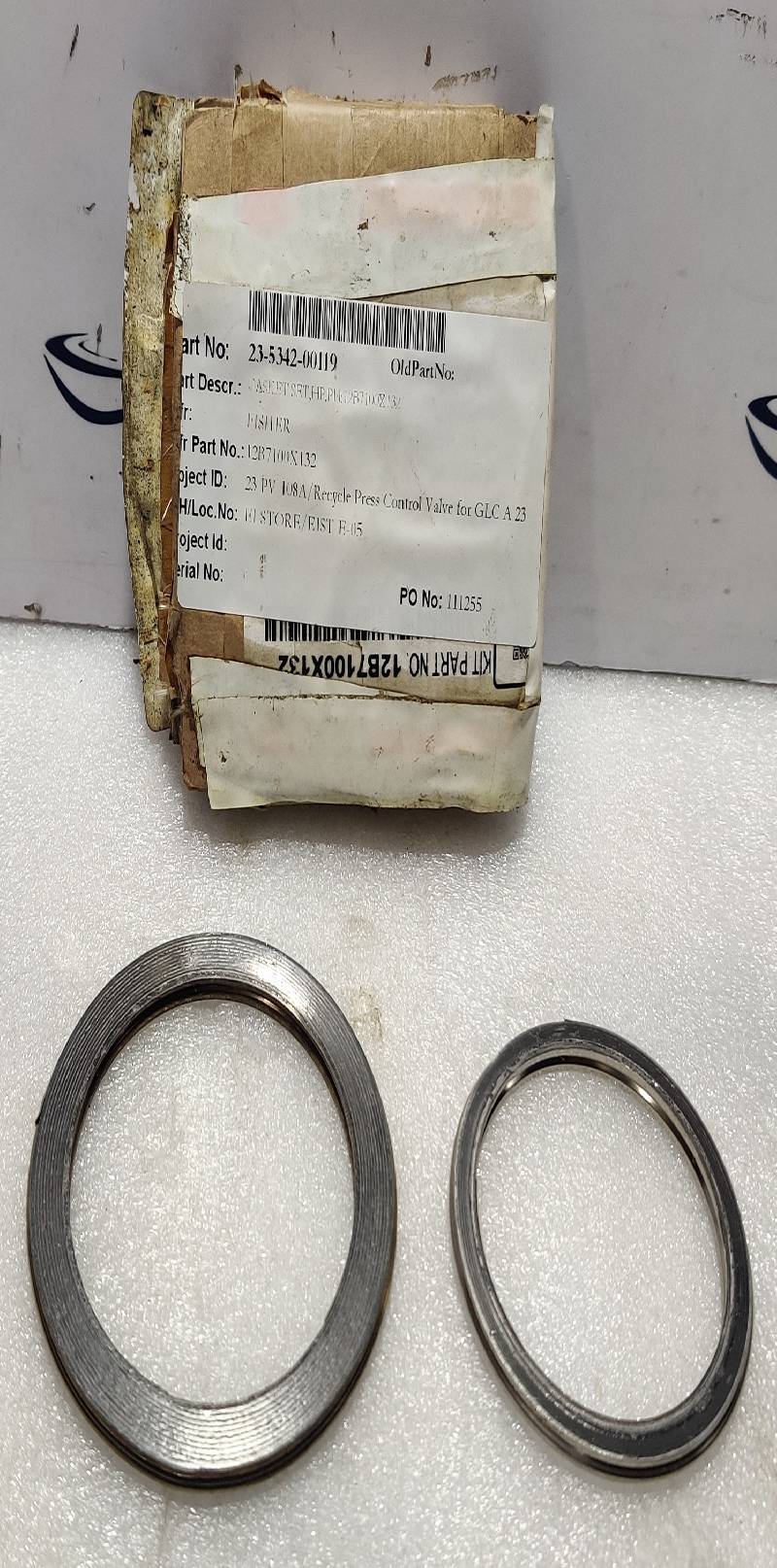 Emerson Fisher 12B7100X132 Spiral Wound Gasket 12B4274X012 