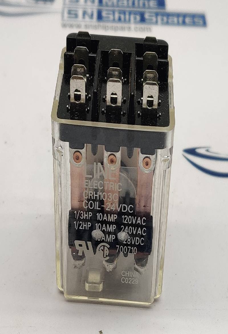 Line Electric CRH103C Magnetic Relay Coil-24Vdc 700710