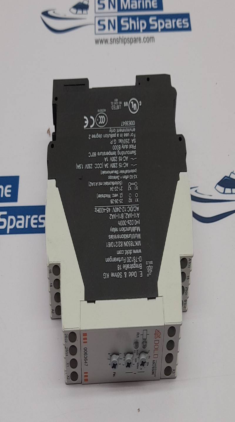 Dolo MK7850N DIN Rail Mount Timer Relay AC/DC 12-240V 45-400Hz