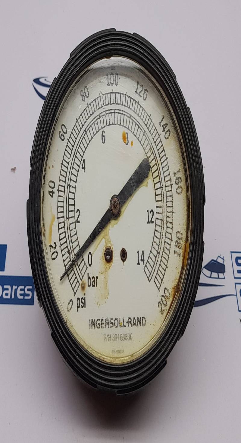 Ingersoll Rand 39166830 Pressure Gauge 0-14Bar 0-200Psi