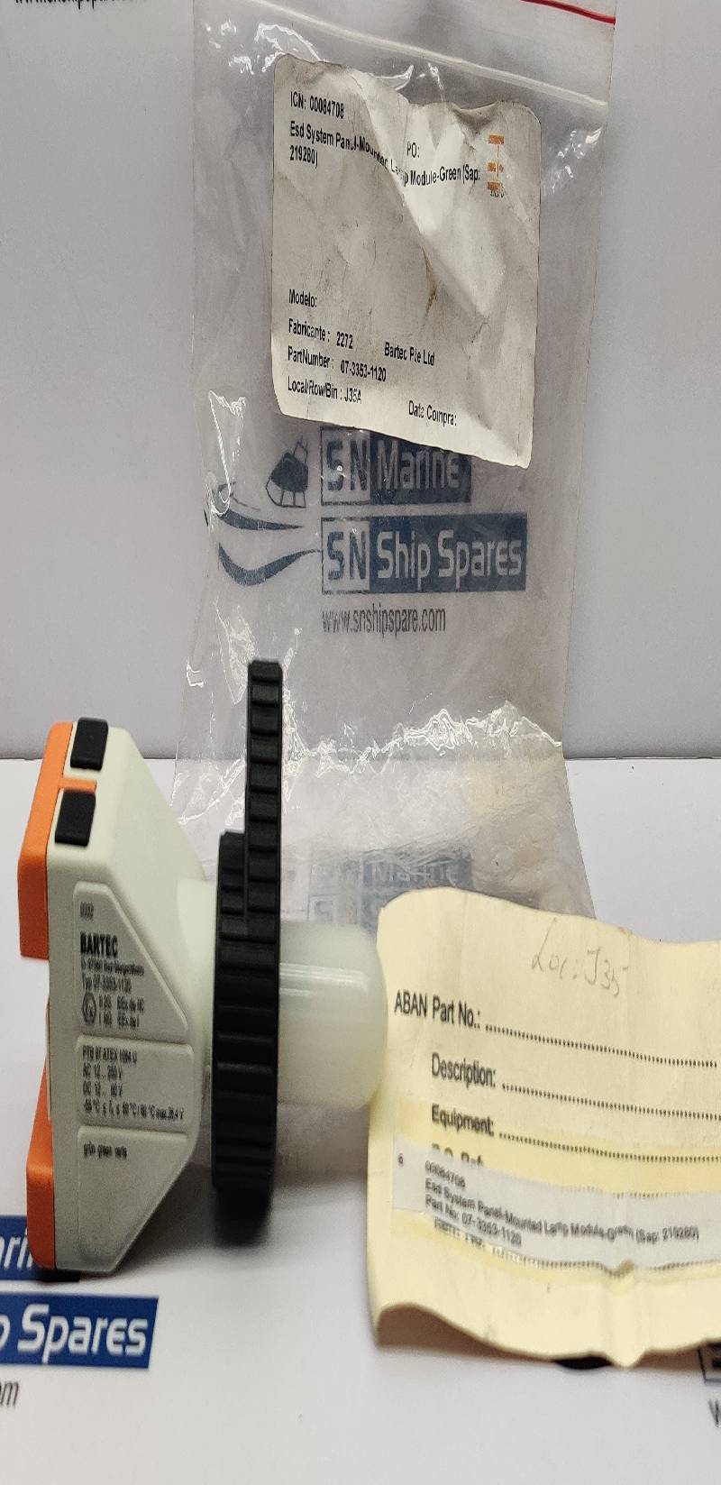 Bartec 07-3353-1120 Mounted Green Lamp Module AC12..250V DC12 60V