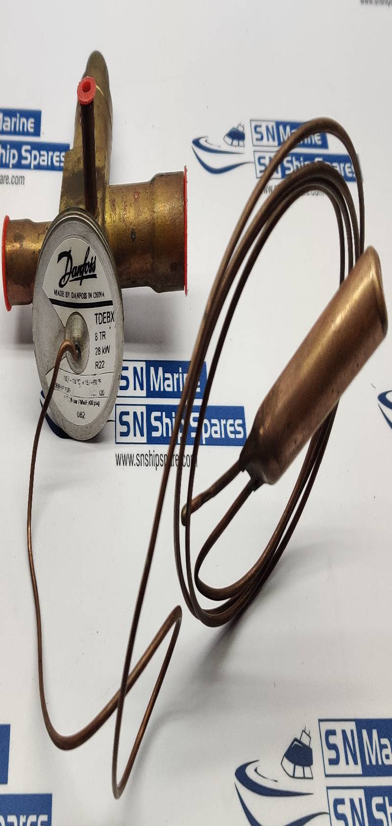 Danfoss 068H7100 Thermostatic Expansion Valve TDEBX 8TR 28KW R22 400PSIG 082