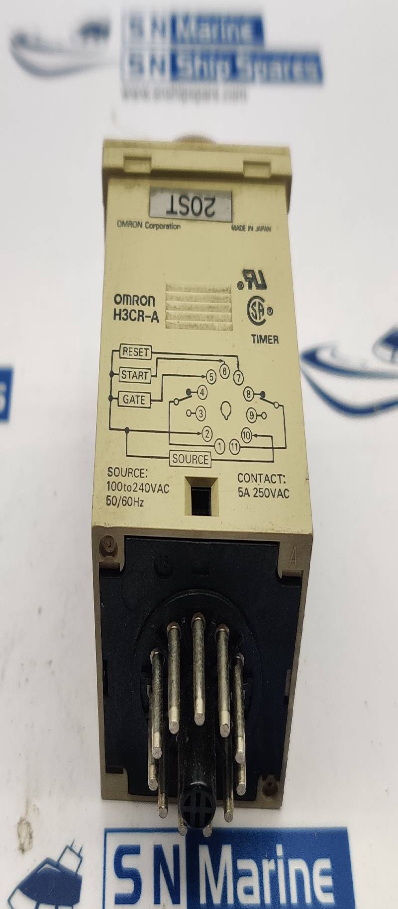 Omron H3CR-A Solid State Timer 100To240Vac 50/60Hz 5A 250Vac