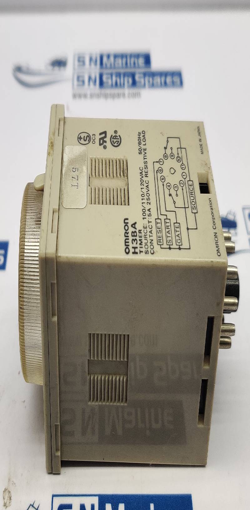 Omron H3BA-8H Timer Module 100/110/120Vac 50/60Hz 5A 250Vac