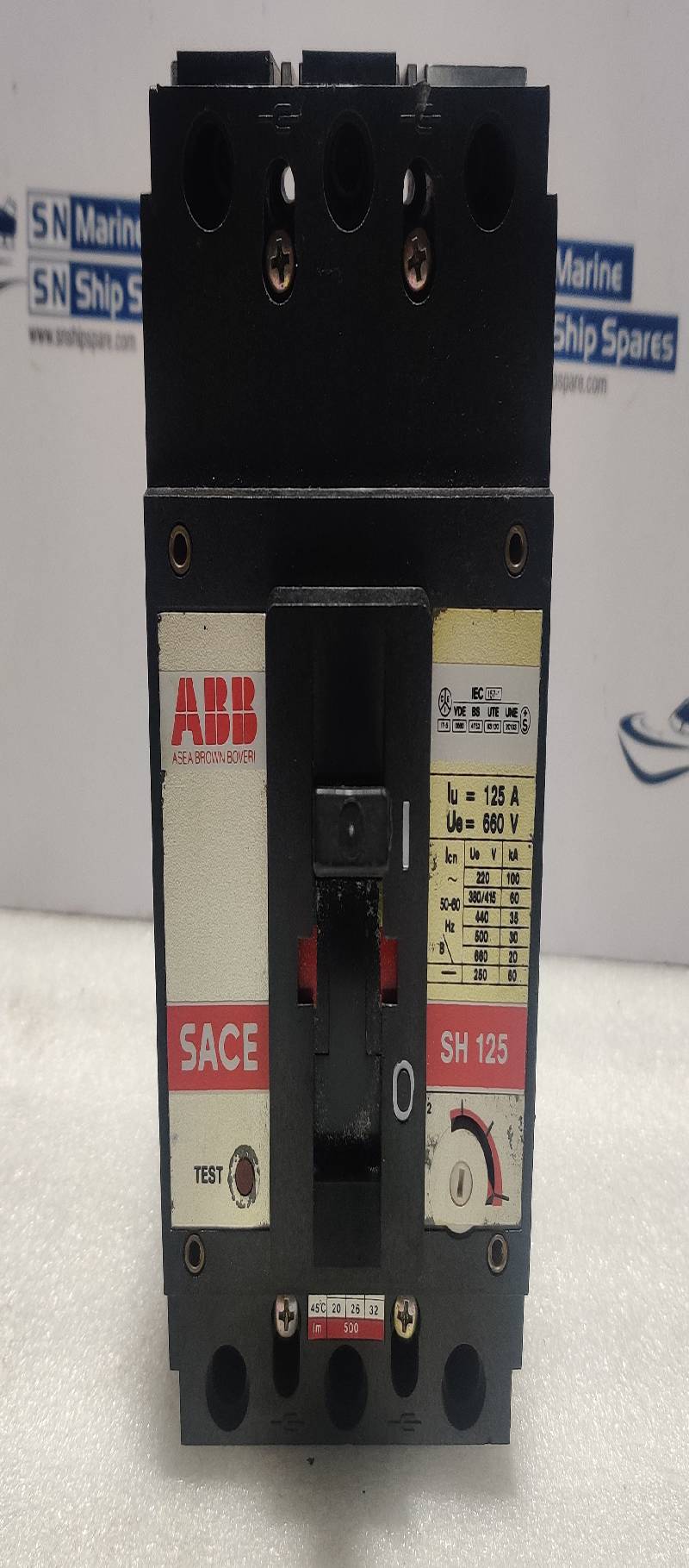ABB SACE SH125 Circuit Breaker Iu= 125A Ue= 660V SH 125