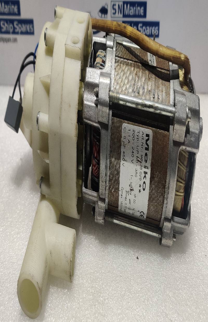 Meiko UP60-386 Pump 96 38 029 ** 200-240V 1~50Hz 1.1A Pmax 0.77 Bar Qmax 160 l/m