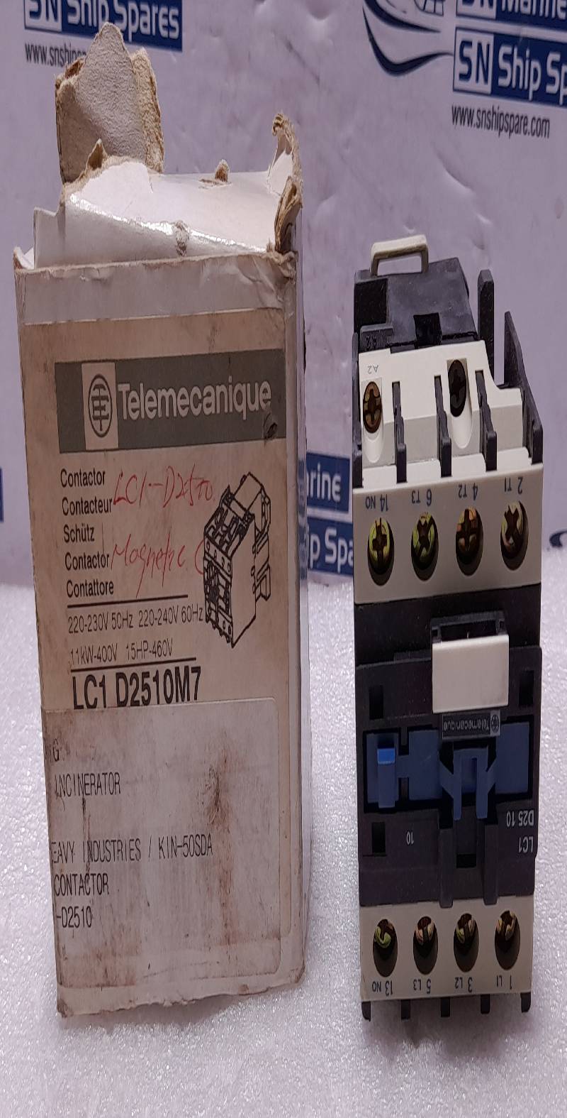 Telemecanique LC1D2510M7 Contactor 220-230V 50Hz 220-240V 60Hz LC1D2510