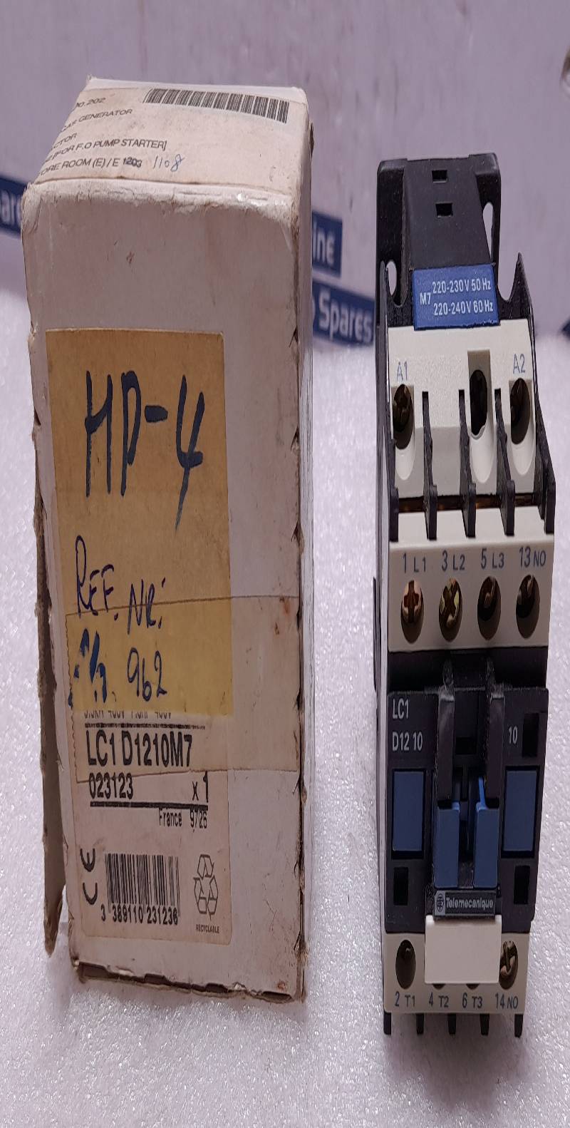 Telemecanique LC1 D1210M7 Contactor LC1D1210M7 220-230V 50Hz 220-240V 60Hz