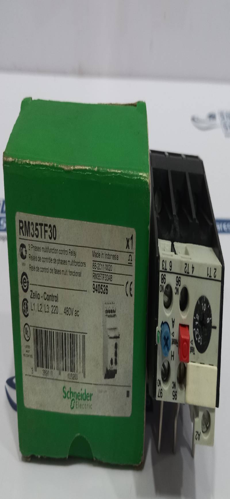 Siemens 3UA50 00-1K Single Pole Thermal Overload Relay 8-12.5A Ui 690V