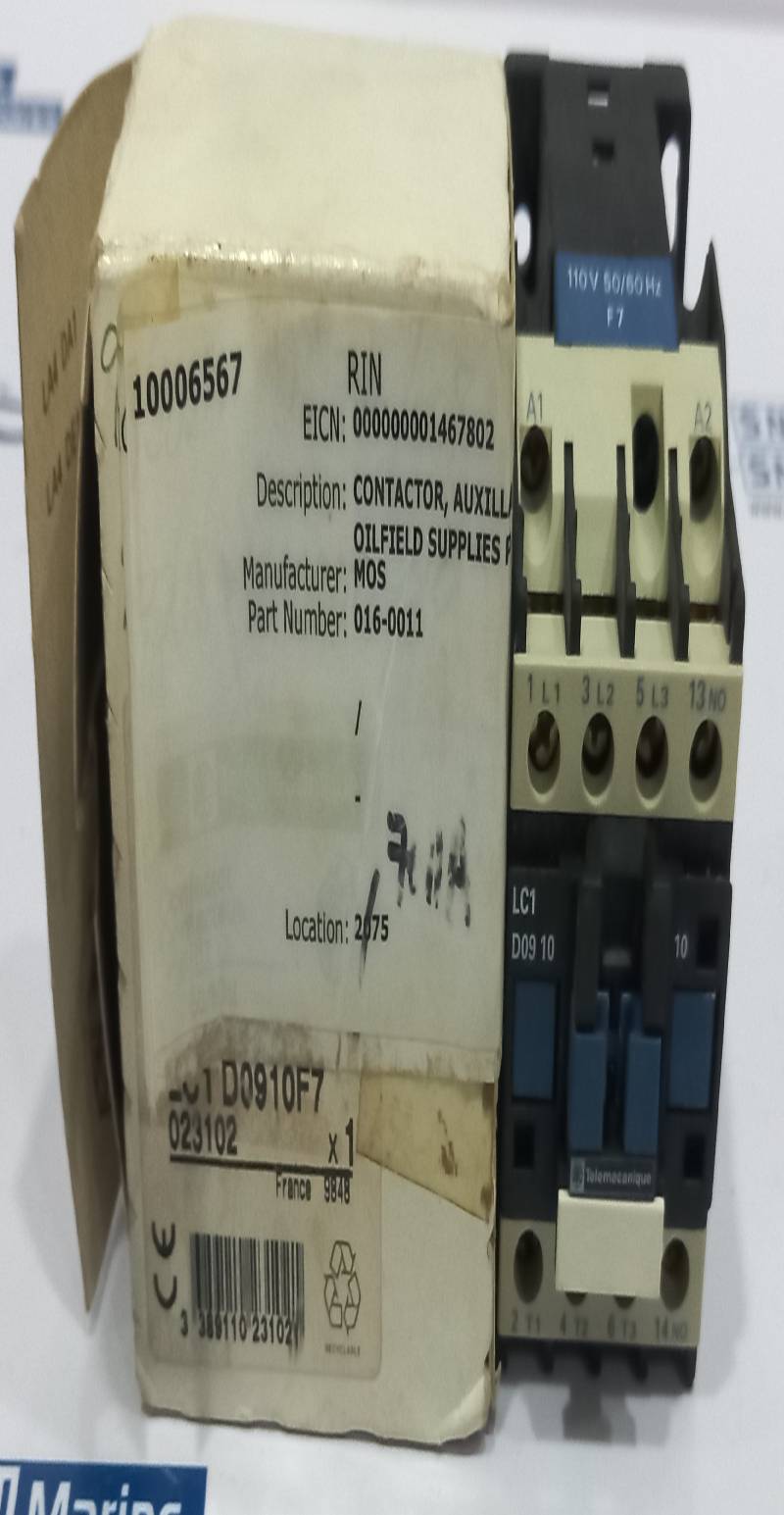 Telemecanique LC1 D0910F7 Auxiliary Contactor 110V 50/60Hz