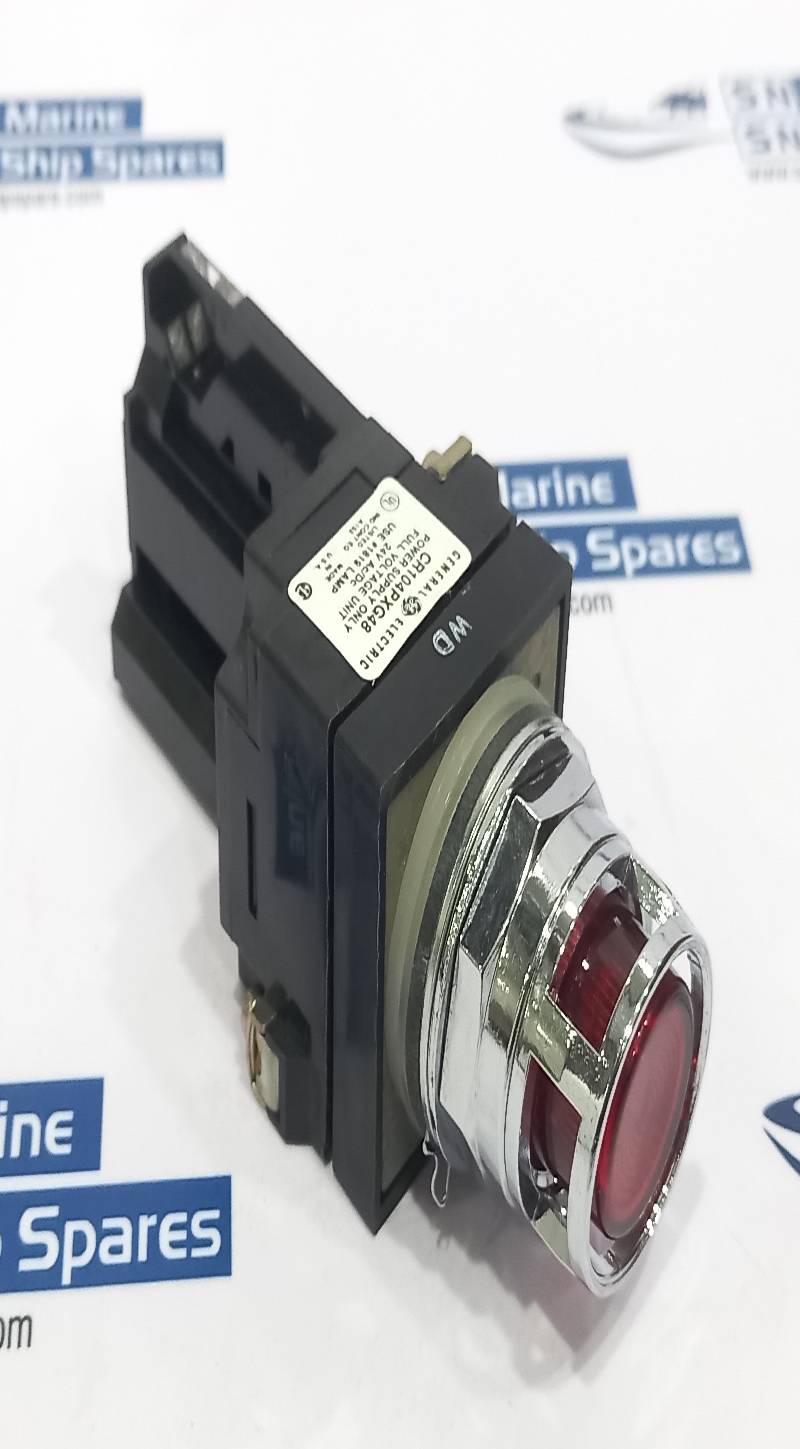 General Electric CR104P Illuminated Red Pushbutton
