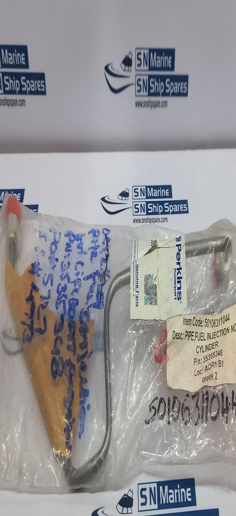 Perkins 35355248 Fuel Injection Pipe NO3