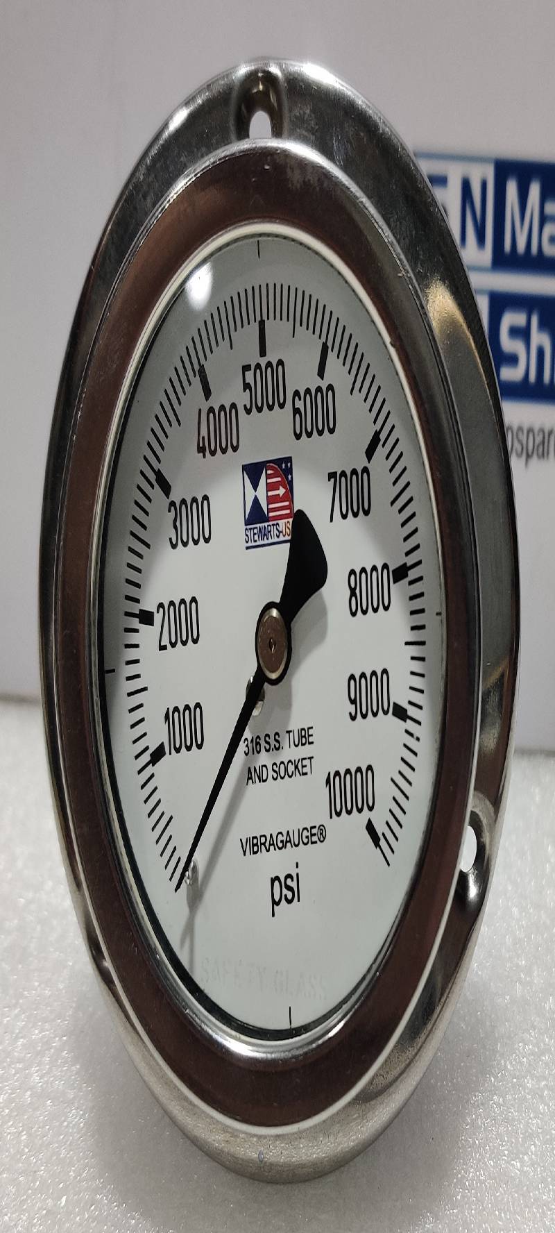 Stewart-USA 0-10000 PSI Pressure Gauge 15921581/12