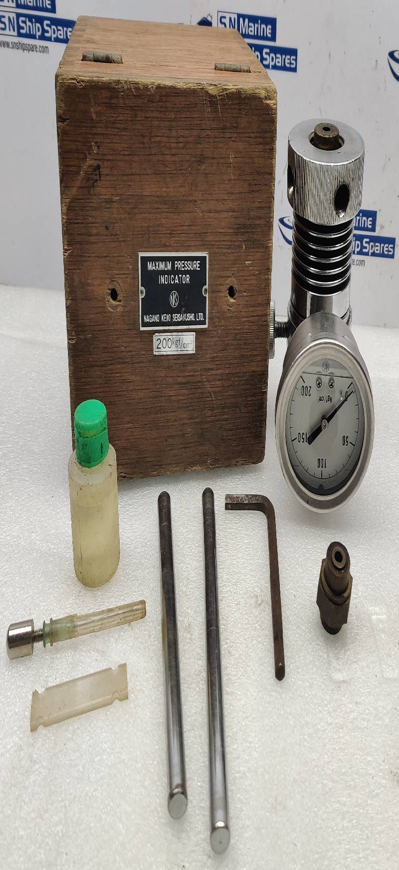NAGANO KEIKI Maximum Pressure Indicator 200 kgf/cm2