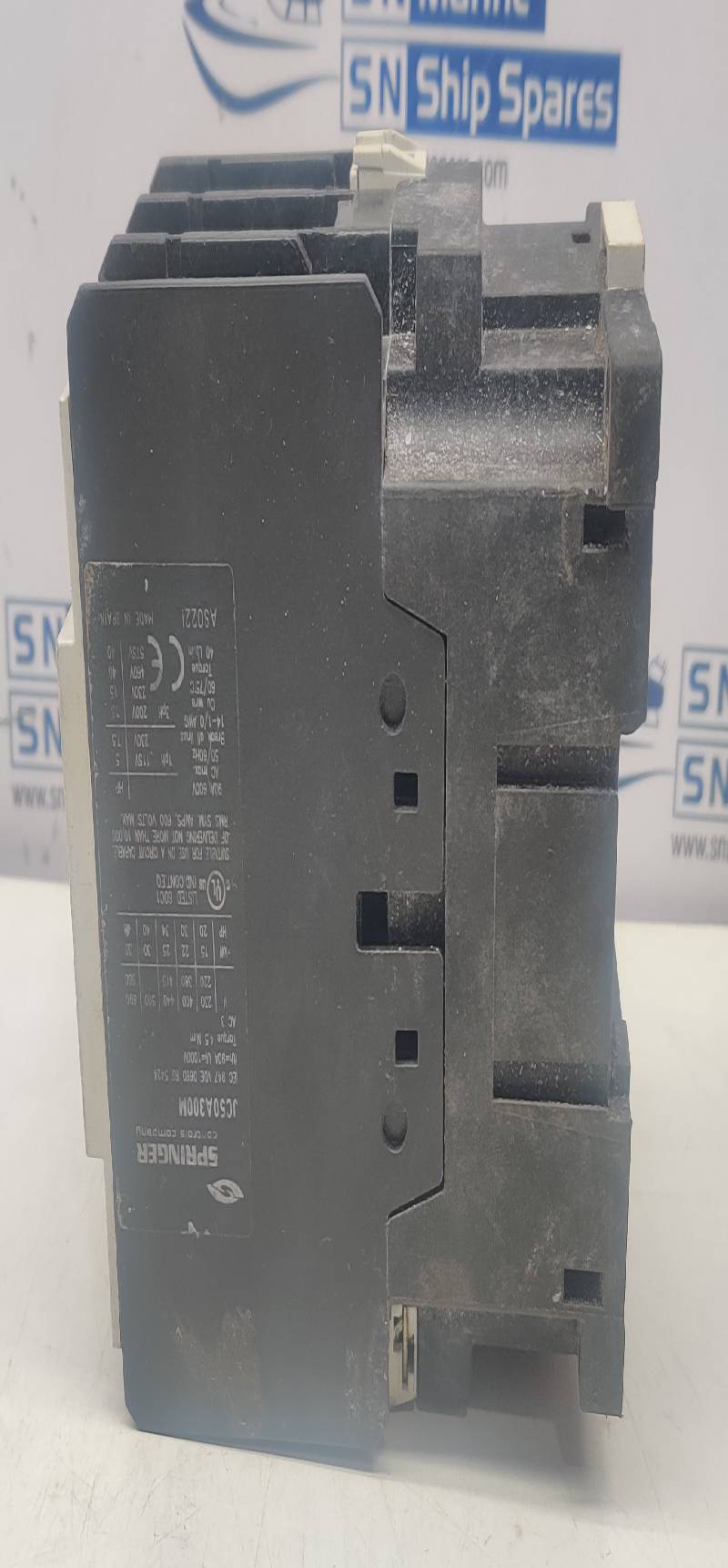 Springer JC50A300M Magnetic Contactor 90A 600V AC max 50/60Hz