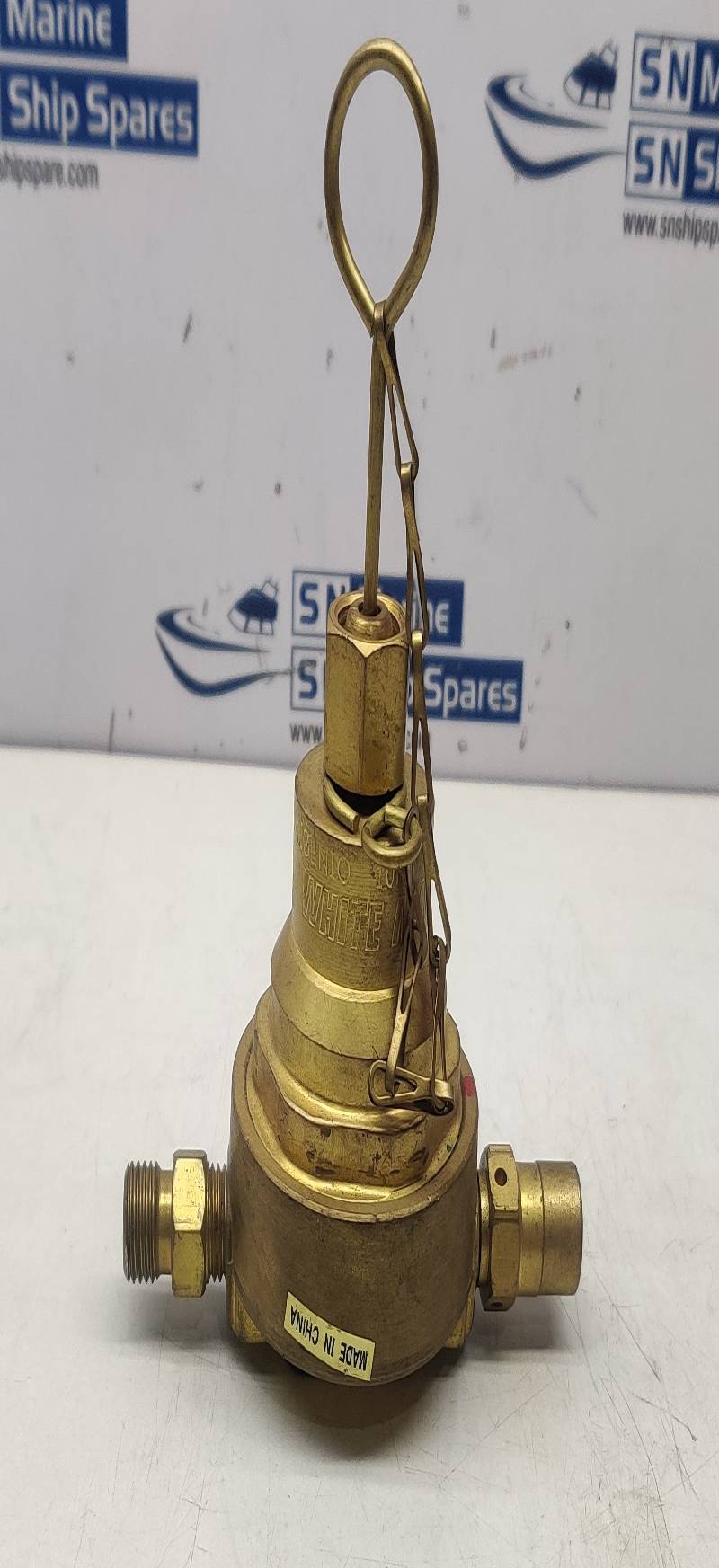 White Martins Dry Flame Shutoff Valve For Oxygen Regulator 10kg/cm2