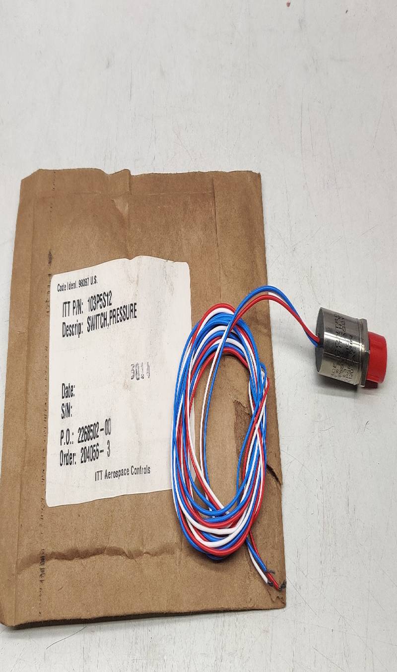 ITT Aerospace 103P5S12 Pressure Switch 98087-103P5S12 Neo-Dyn