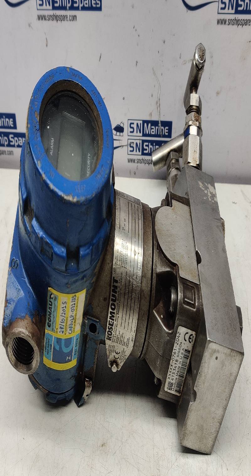 Rosemount C04A02A1KS5E8M6P10 Hart Pressure Transmitter With C305111124 Manifold