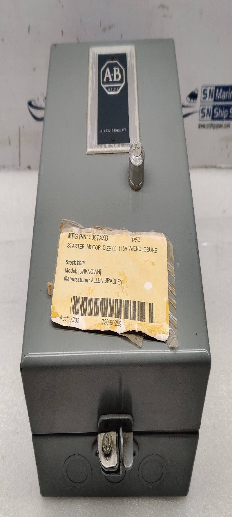 Allen Bradley 509-TAA Magnetic Controller Size 00 Bulletin 509 Ser B 509-T0D Series A