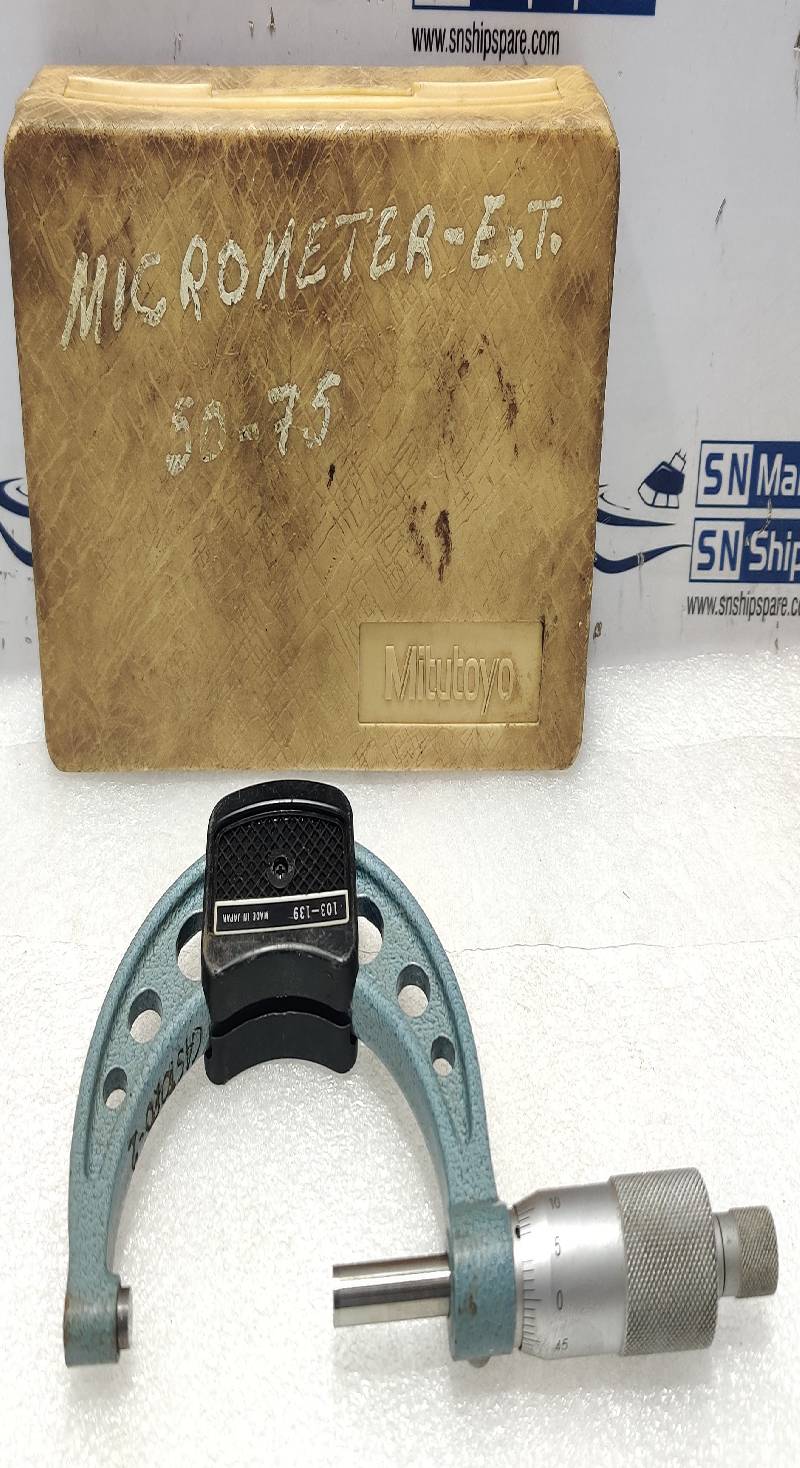 Mitutoyo 103-139 Outside Micrometer 50-75mm 0.01mm Incomplete Kit 