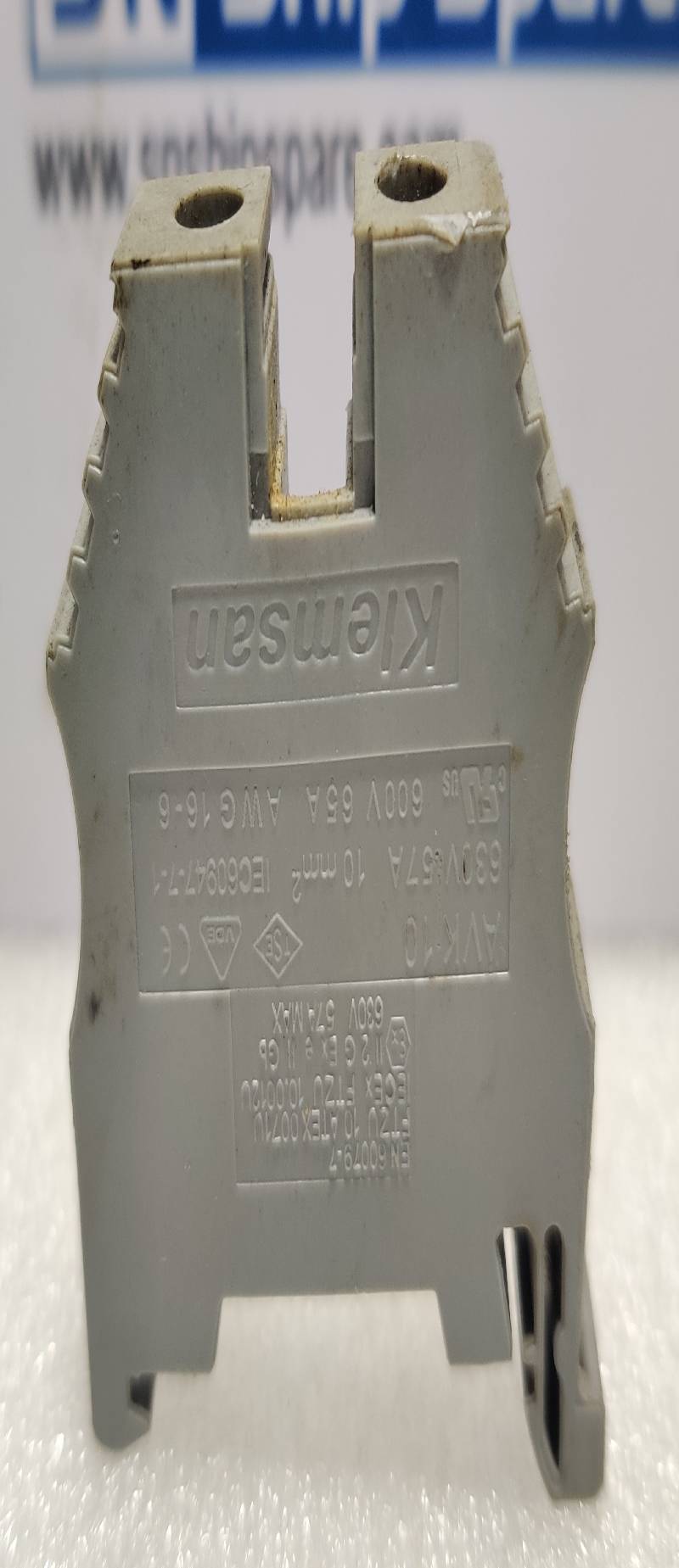 Klemsan AVK10 Screw Mounted Terminal Block 630V 65A 4PCs In Lot