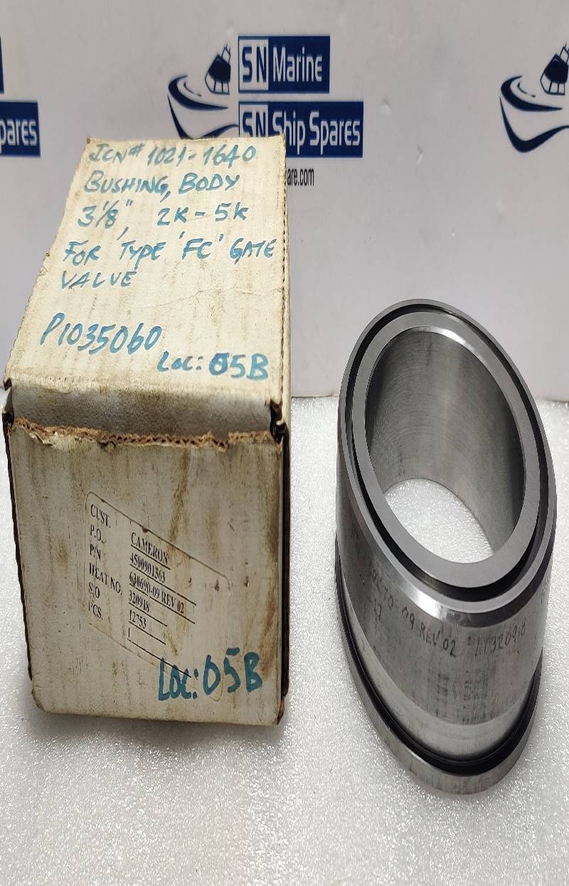 CAMERON 630690-09 Bushing Body For Gate Valve Rev 02 Heat No: 320918