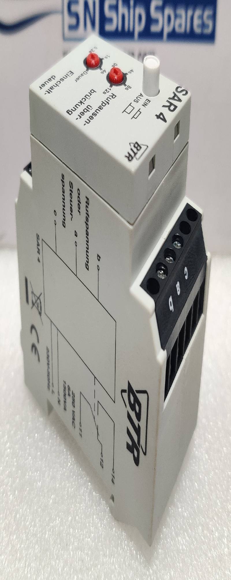 BTR SAR4 VOLTAGE RELAY 230V 50HZ 250VAC 6A 1500VA