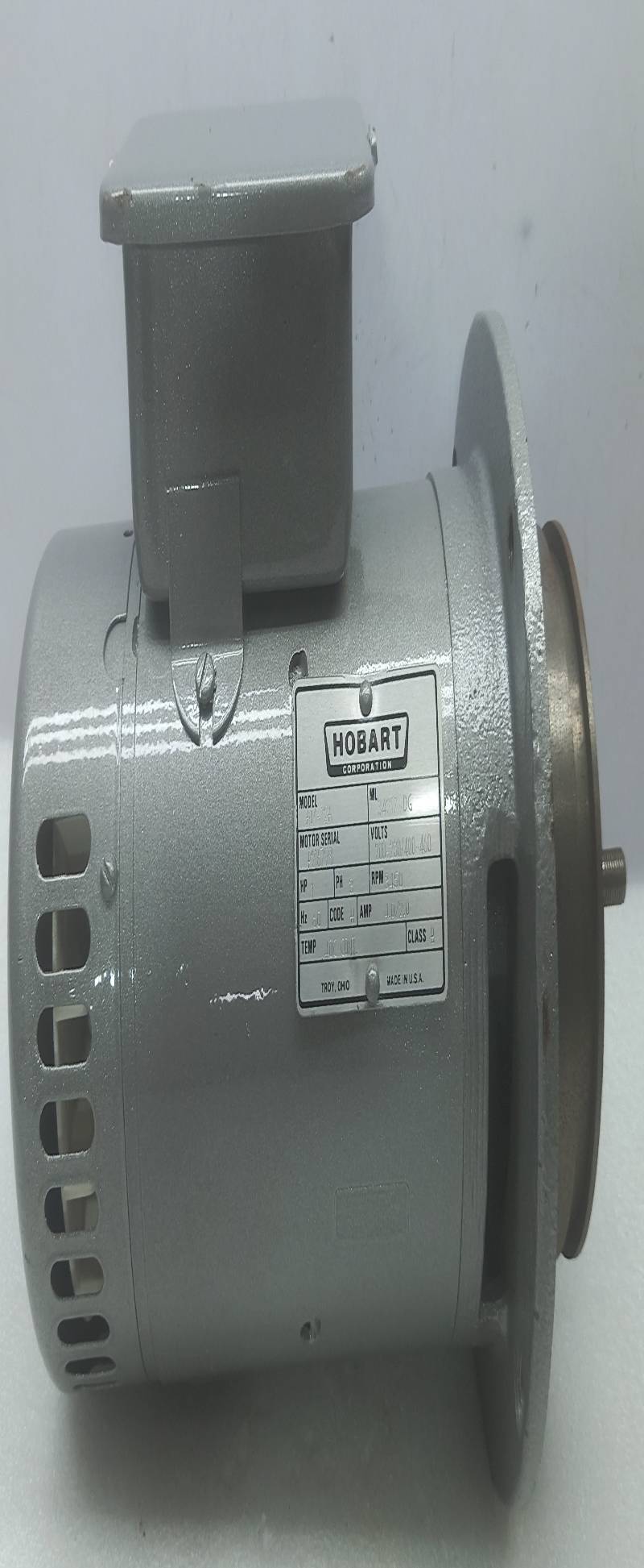 Hobart AM-12A Motor 3450 RPM 200-230/400-460V 1 HP 3PH 60Hz Class B