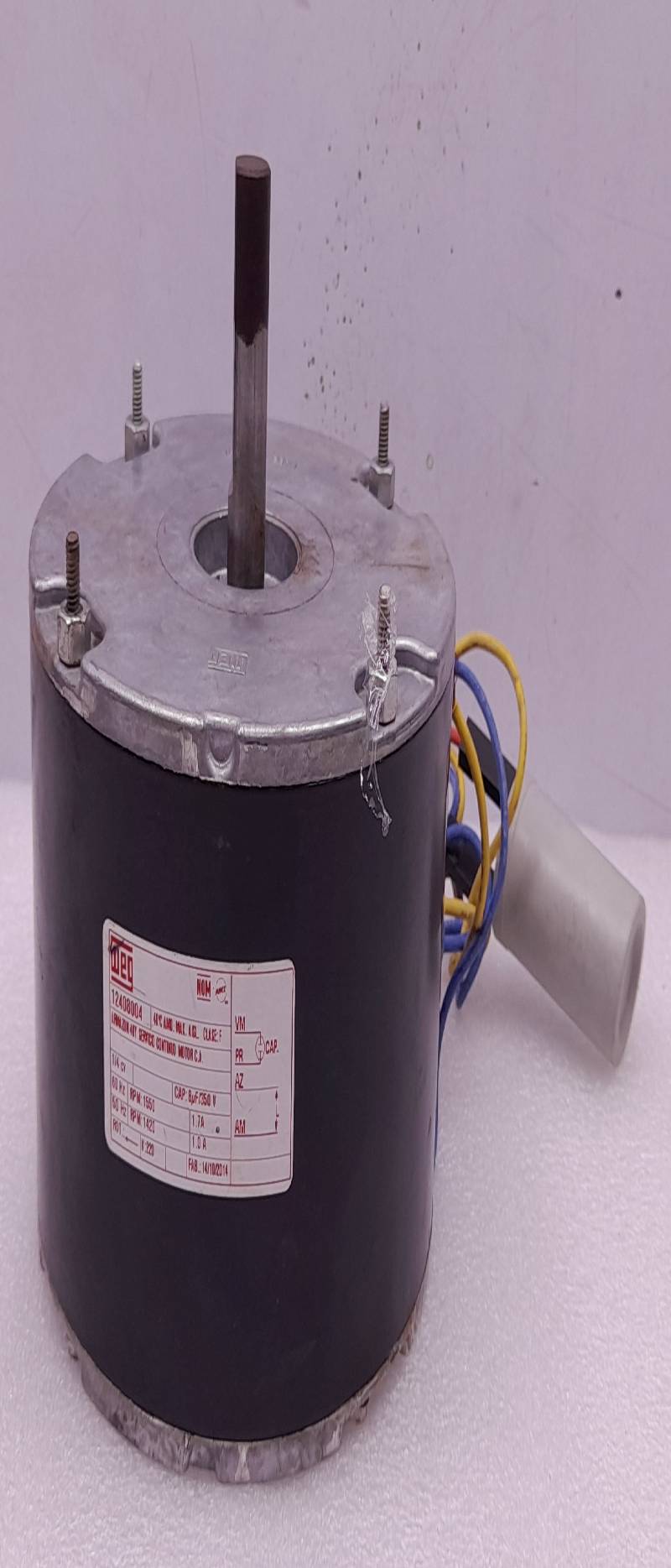 WEG 12408004 Motor ¼ 50Hz RPM1420 1.7A 60Hz RPM: 1550 1.0A 220V