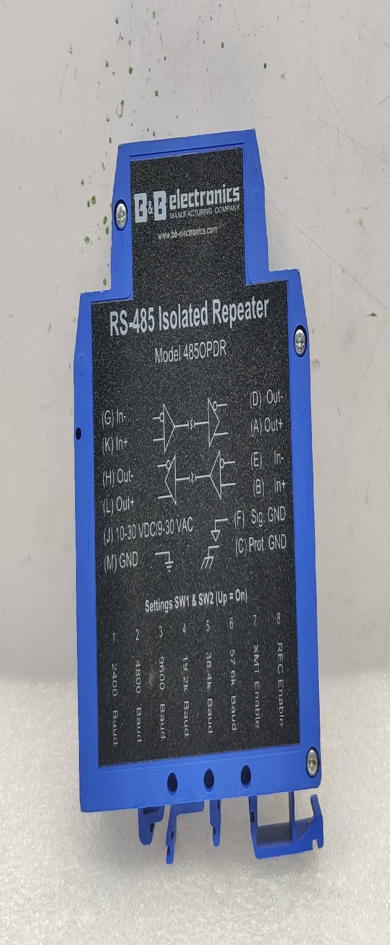 B&B Electronics RS-485 Isolated Repeater Model: 485OPDR