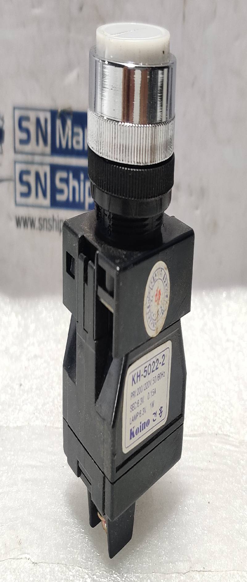 Koino KH-5022-2 Lamp PRI200220V 5060Hz Sec.6.3V. 0.15A Lamp6.3V.1W