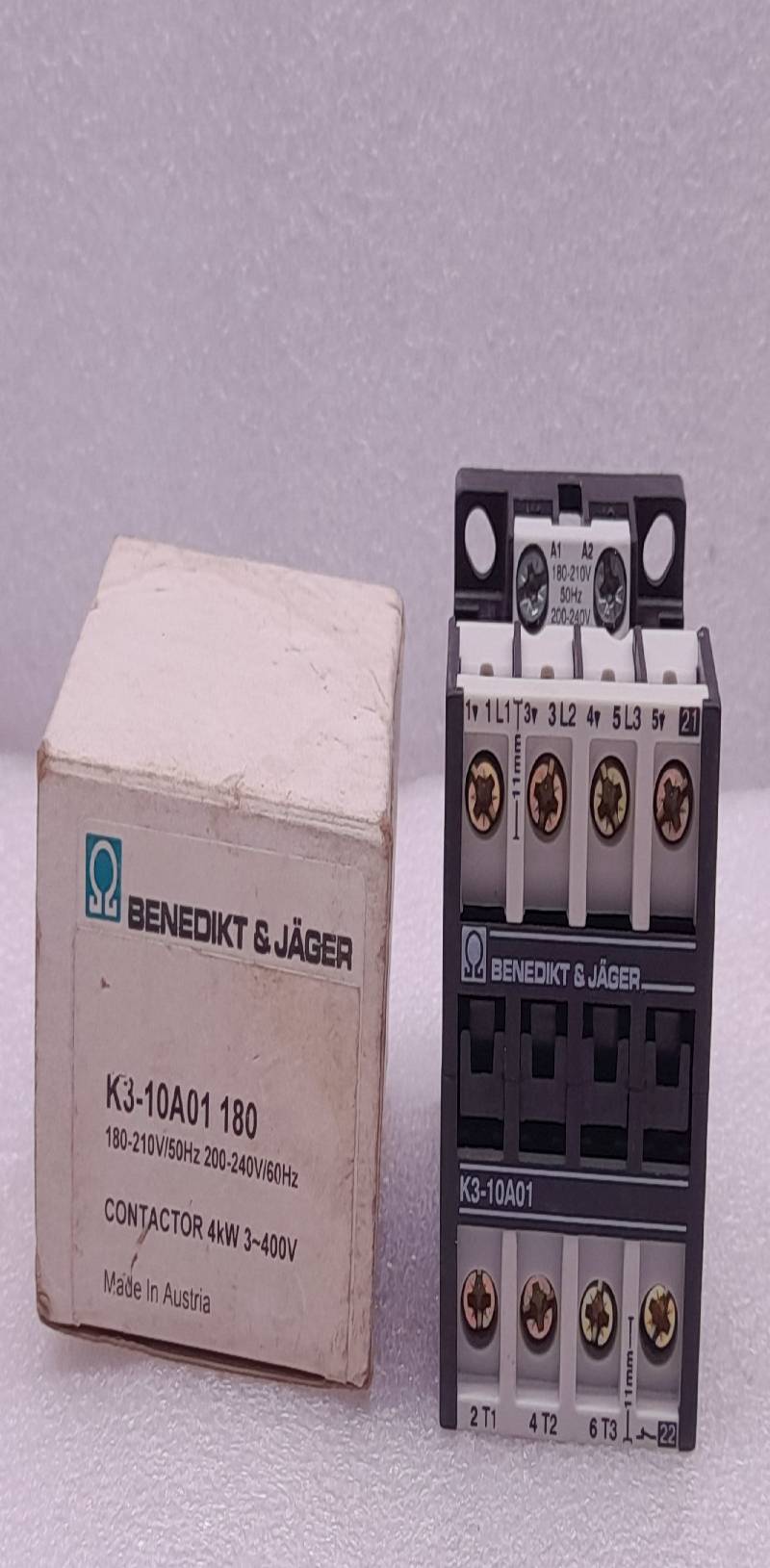 Benedkit & Jager K3-10A01 Contactor 180-210V 50Hz 200-240V 60Hz K3-10A01 180