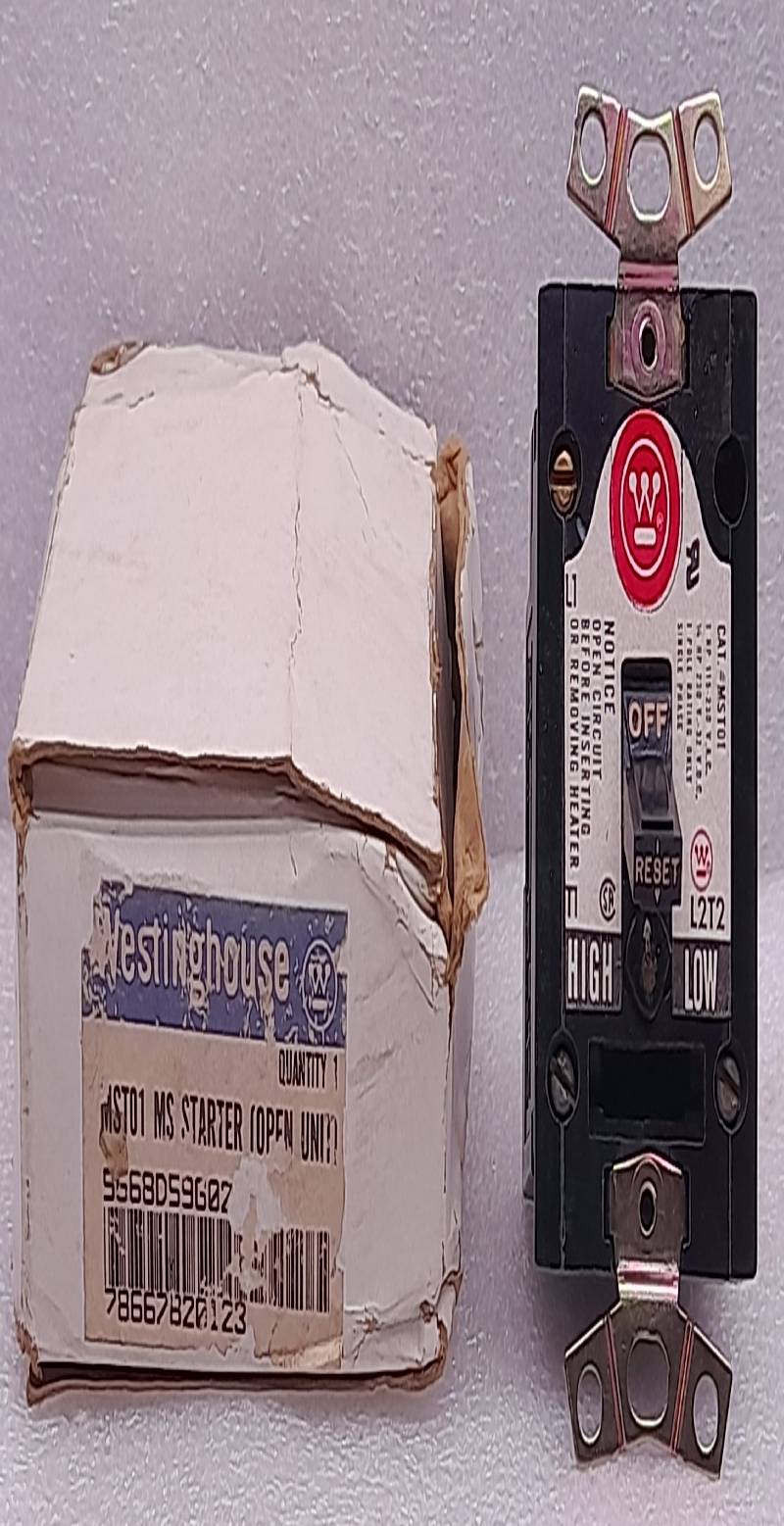 Westinghouse MST01 Starter Switch 1P 1HP 115-230Vac 1/4HP 230V 32Vdc L2T2