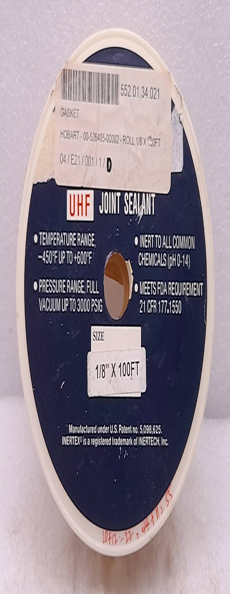 Hobart 00-526405-00002- Gasket Roll  Roll 1/8X100FT