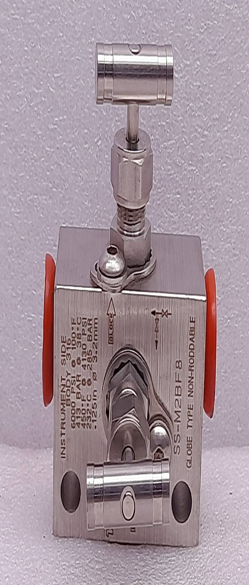 Whitey SS-M2BF8 Valve Globe Type Non Roddable 6000Psi 413Bar 232C