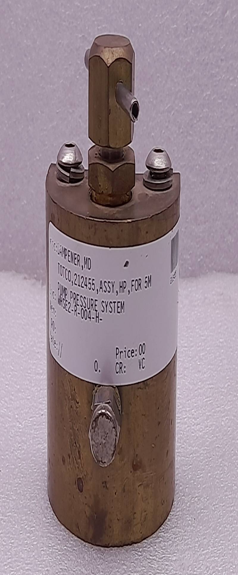 Totco 212455 Pressure Pump