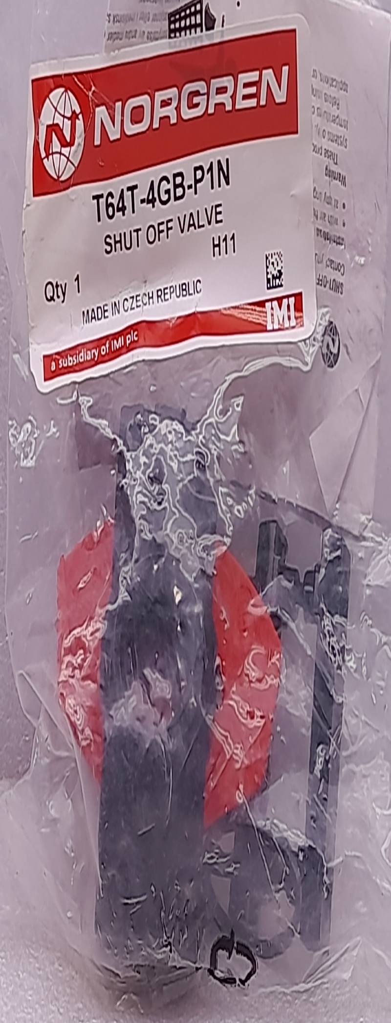 Norgren T64T-4GB-P1N Shut Off Valve