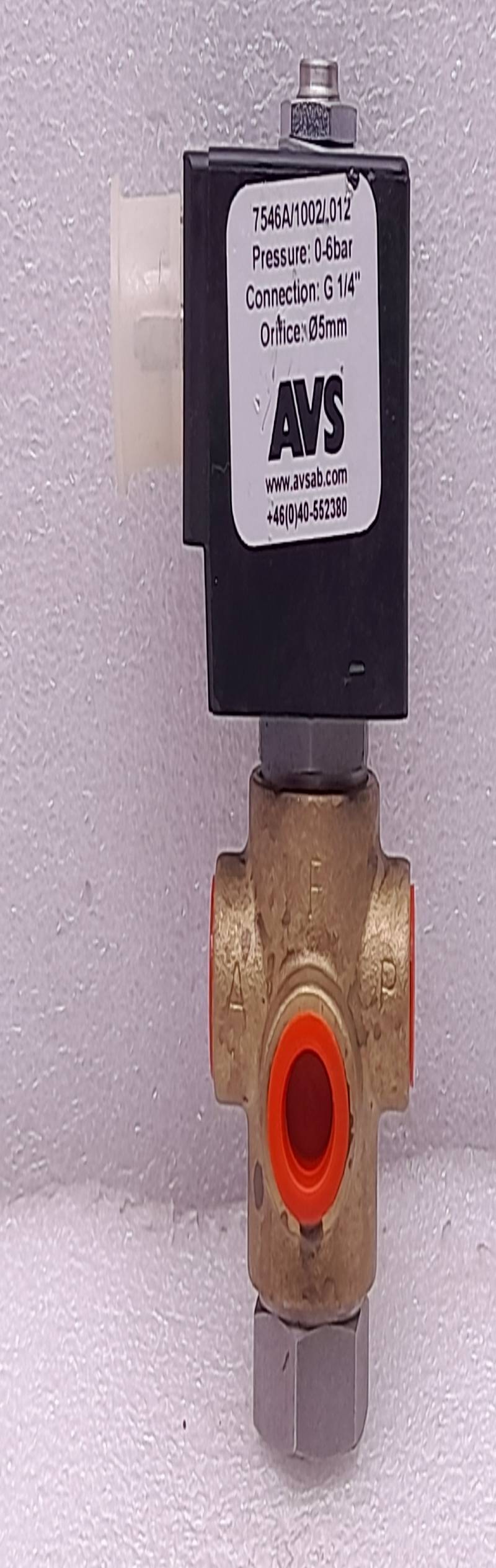 AVS 7546A-1002-012 Solenoid Valve GSR K0510125 Coil Pressure 0-6Bar 96V 18.5W