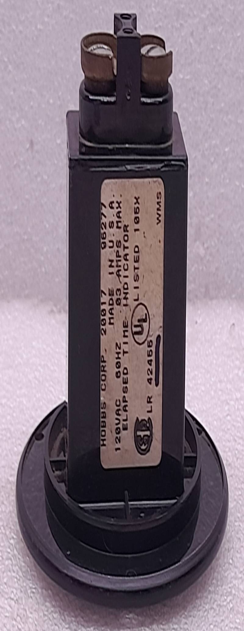 Hobbs Corp 20017 Time Indicator 120Vac 60Hz 03Amps Max