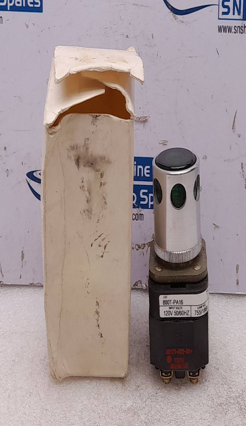 Allen Bradley 800T-PA16 Illuminated Push Button 120V 50/60Hz Ser T 40171-002-01