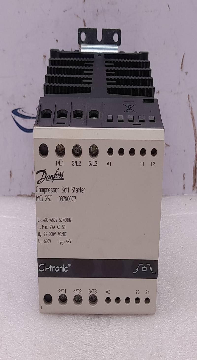 Danfoss MCI 25C 037N0077 Compressor Soft Starter Ue: 400-480V 50/60Hz