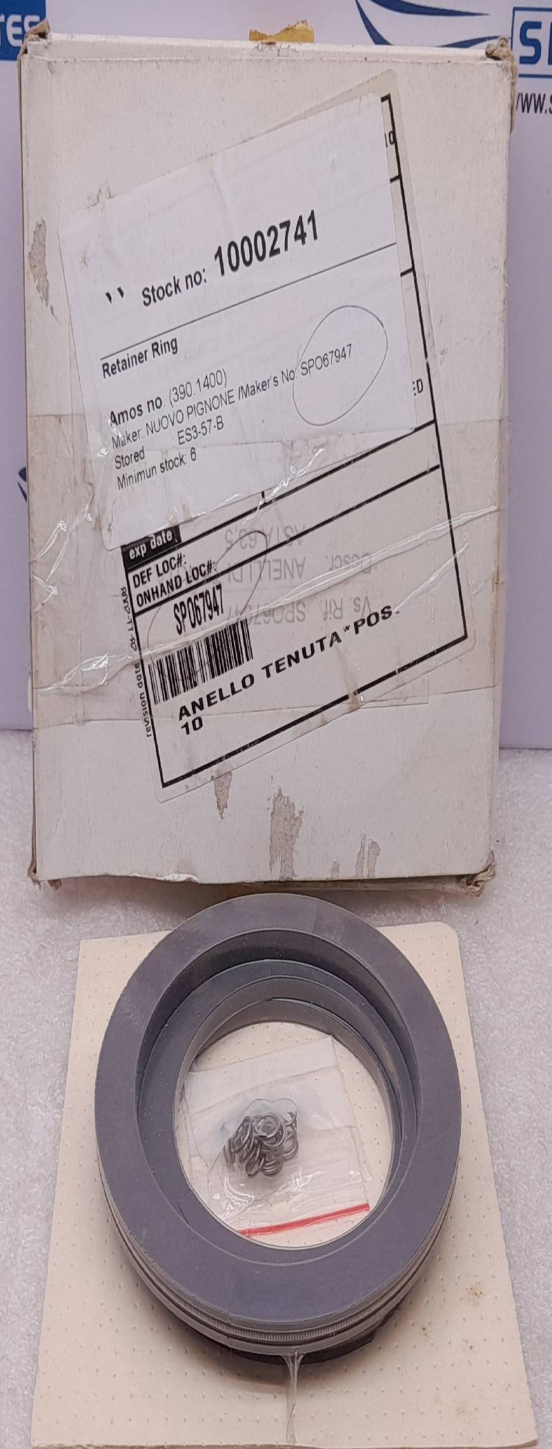 NUOVO PIGNONE SPO67947 RETAINER RING GE OIL & GAS 6PCs IN LOT