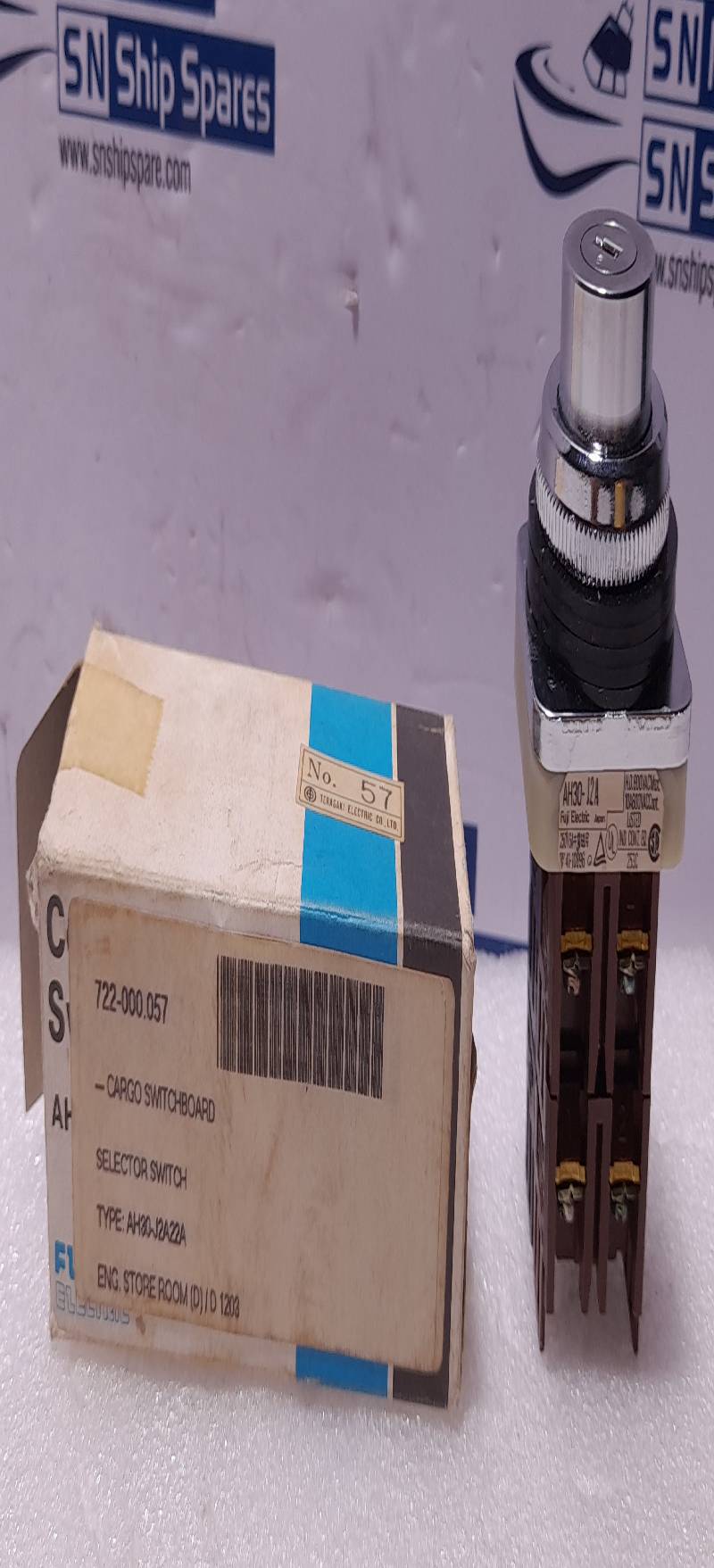 Fuji Electric AH30-J2A Command Selector Switch 250V6A H.D. 600VAC Max