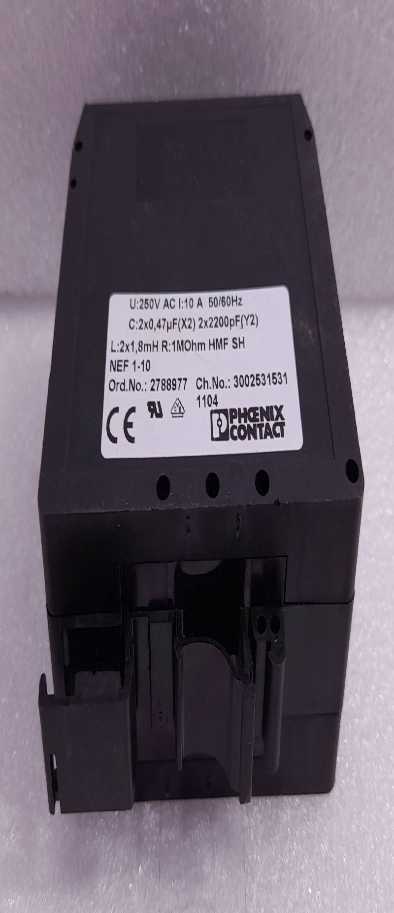 Phoenix Contact NEF 1-10 EMC Filter U: 250V AC I: 10A 50/60Hz