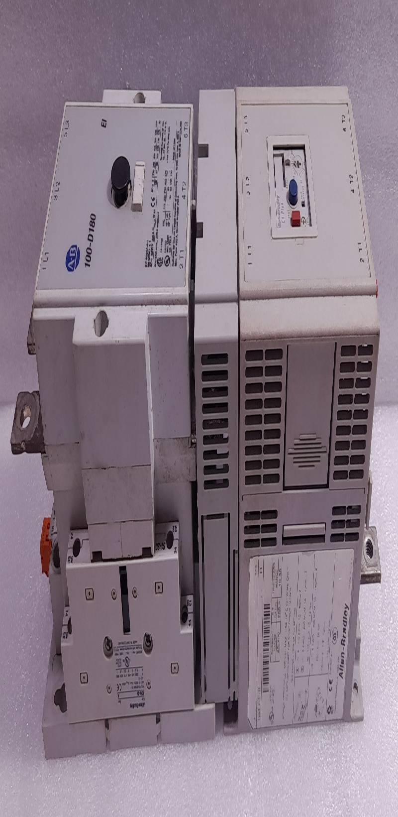 Allen Bradley 193-EEJF Overload Relay B With 100-D180 Contactor