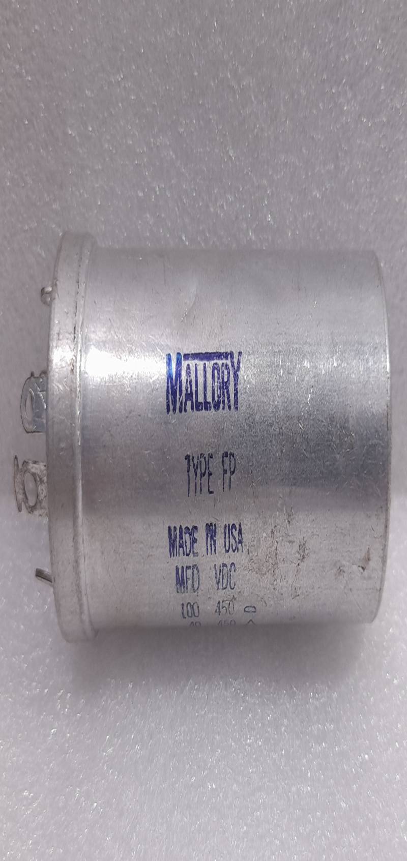 MALLORY FP247 Capacitor Type FP 100MFD 450VDC 40MFD 450VDC 677 8917