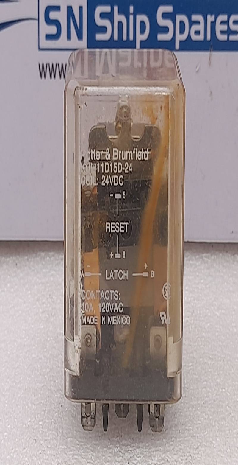 Potter & Brumfield KUL-11D15D-24 Power Relay Coil: 24VDC 10A 120VAC